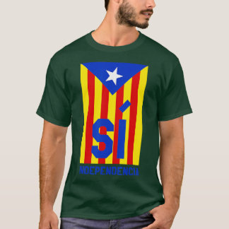 Catalonia Flagga Shirt Catalunya Catalanan Indepen T Shirt
