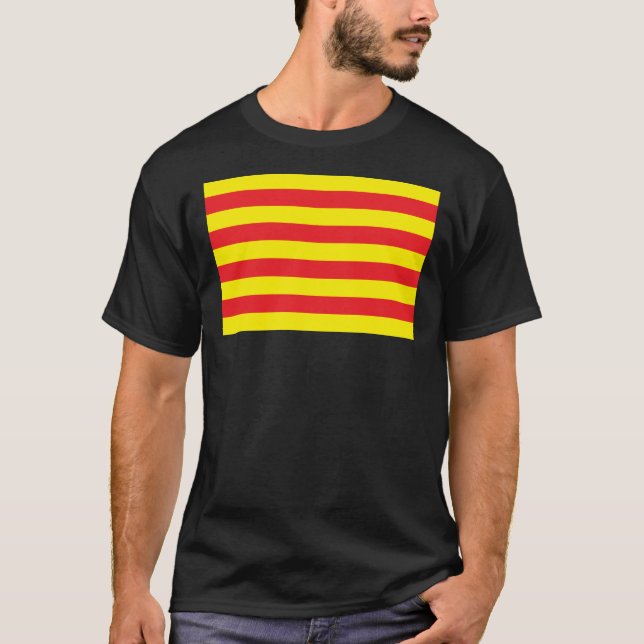 Catalonia flaggaT-tröja Tee Shirt (Framsida)