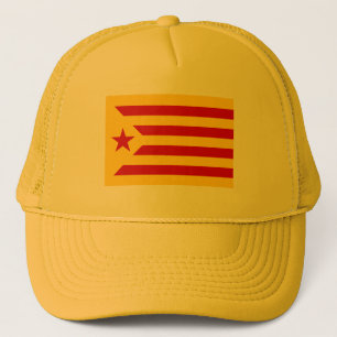 Catalonia Red Starred Flagga Truckerkeps