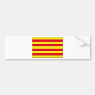 Catalonia (Spanien) flagga Bildekal