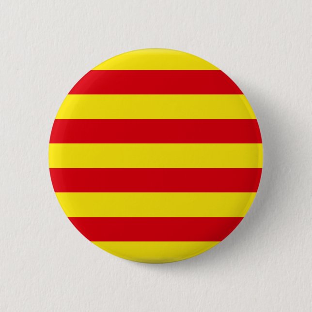 Catalonia (Spanien) flagga Knapp (Framsida)