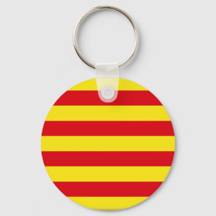 Catalonia (Spanien) flagga Nyckelring