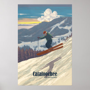 Cataloochee Maggie Valley North Carolina USA Skido Poster