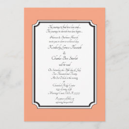 Cataloupe Elegant Formellt Bröllopsannons Inbjudningar