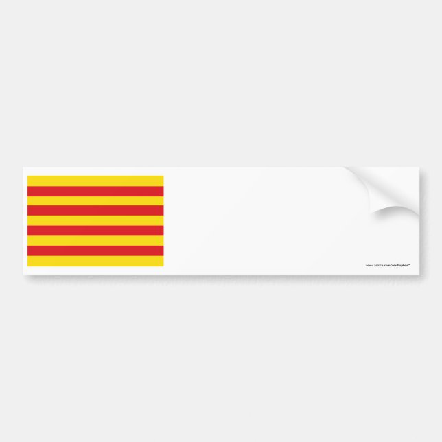 Cataluña flagga bildekal (Framsidan)