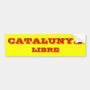 Catalunya* Libre bildekal