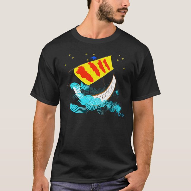 Catalunya Nau rumb a Ítaca t-shirt (Framsida)