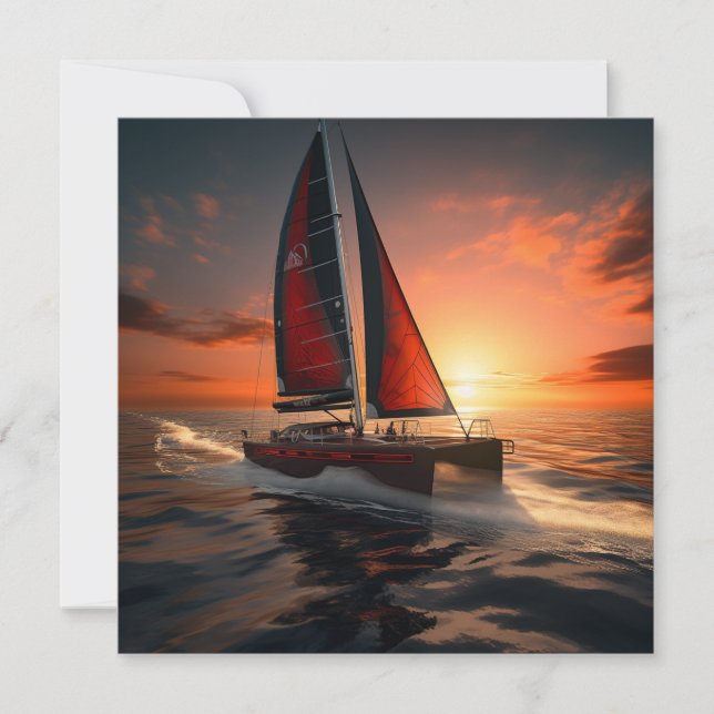 Catamaran Boat Gift Card (Framsida)