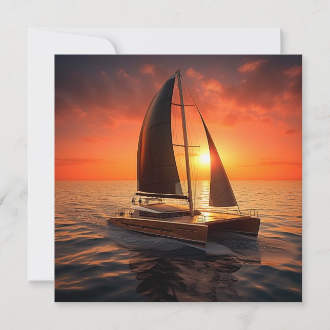 Catamaran Boat Gift Card (Framsida)