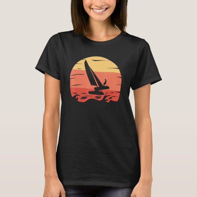 Catamaran Boat Sailing 1 T Shirt (Framsida)