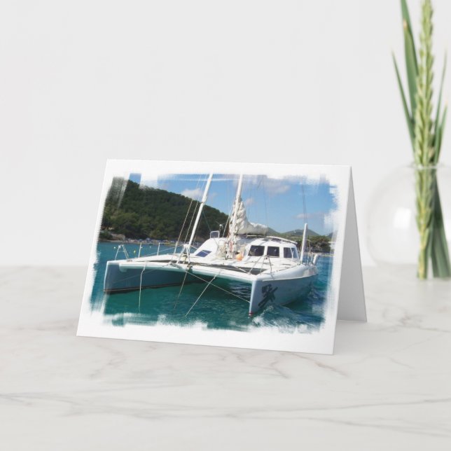 Catamaran Greeting Card Kort (Framsida)