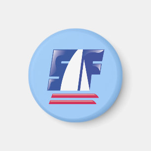Catamaran Sailing_Pontoon Tävla_S.F. Bay Boating Magnet