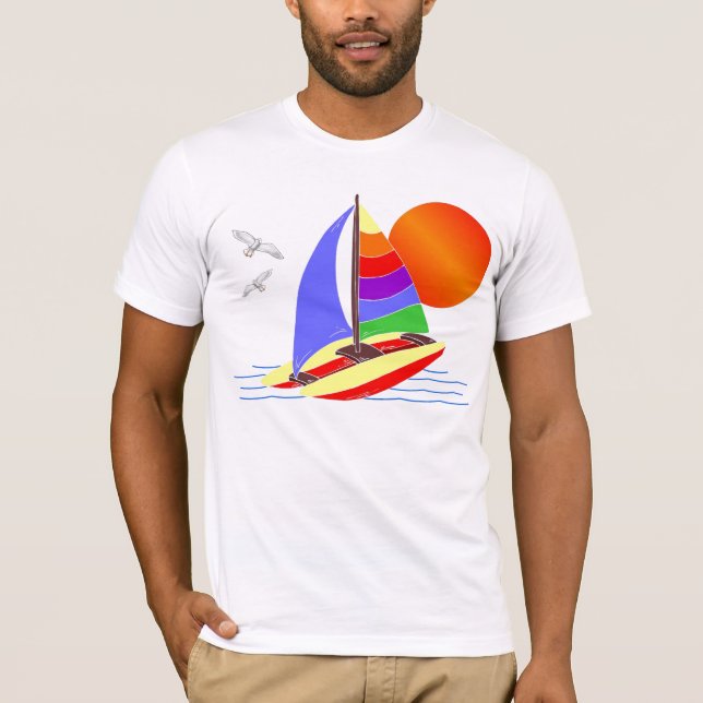 Catamaran T Shirt (Framsida)
