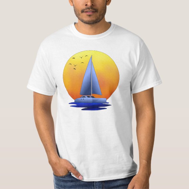 Catamaransegling Tee (Framsida)