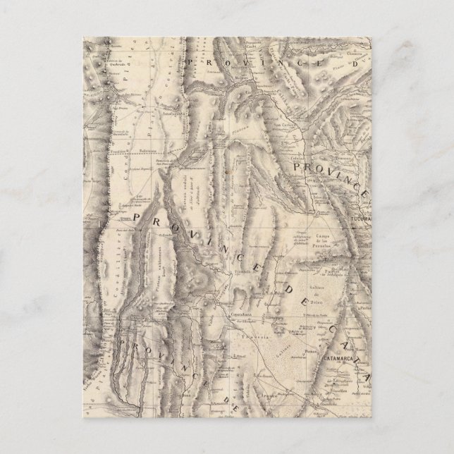 Catamarca i Tucuman Vykort (Framsida)
