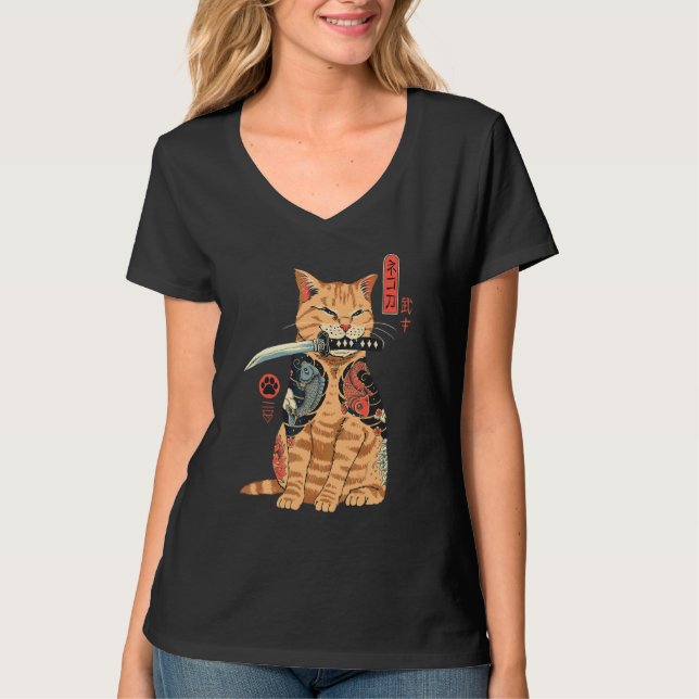 Catana Cat T Shirt (Framsida)
