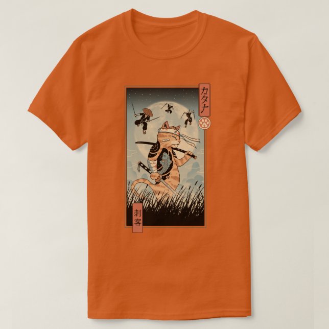 Catana, den senaste kampen mot Ukiyoe T Shirt (Design framsida)