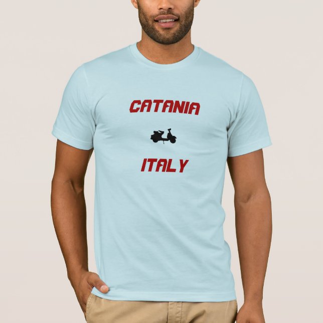 Catania, Italien Scooter T Shirt (Framsida)
