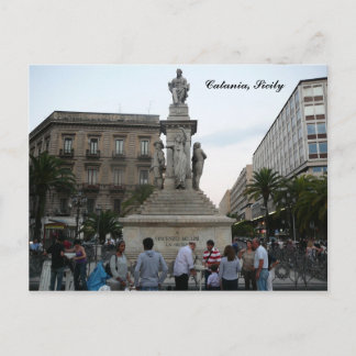 Catania, Piazza Vincenzo Bellini Postcard Vykort