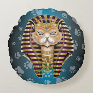 CATankhaMEOW Rund Kudde