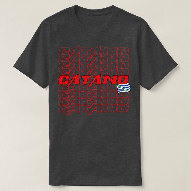 Catano Cascade text 3 T Shirt (Design framsida)