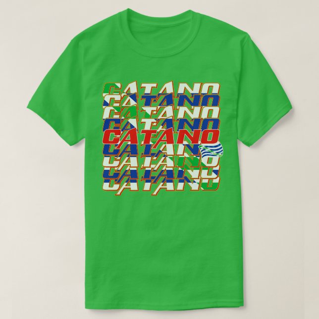 Catano Cascade-text T Shirt (Design framsida)