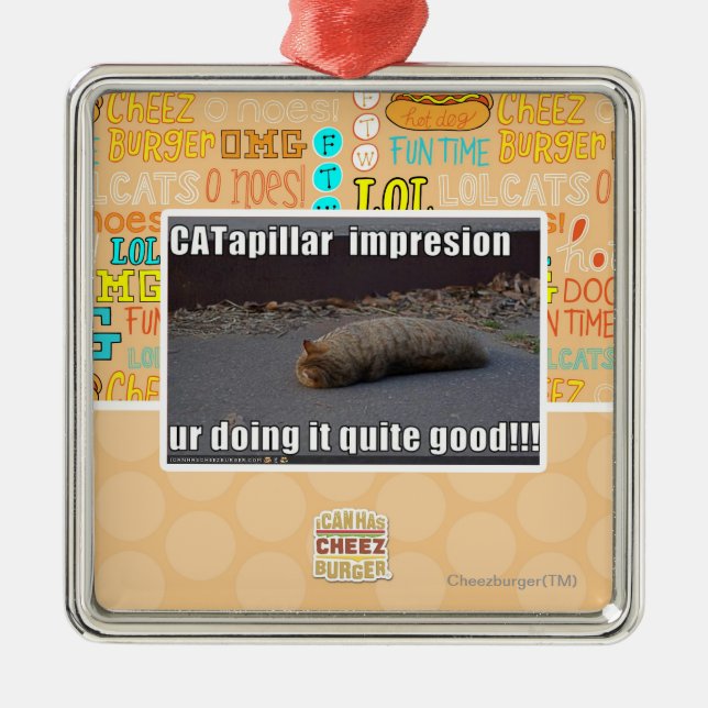 CATapillar Julgransprydnad Metall (Framsidan)