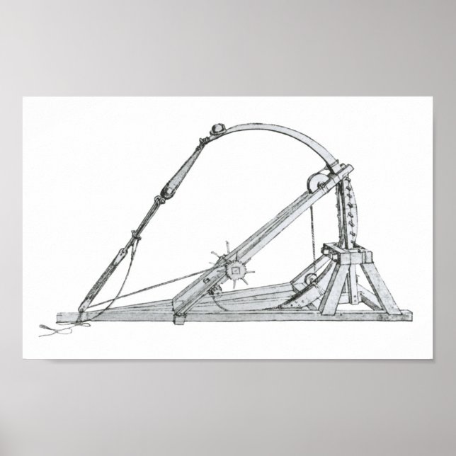 Catapult, Leonardo da Vinci Poster (Framsidan)