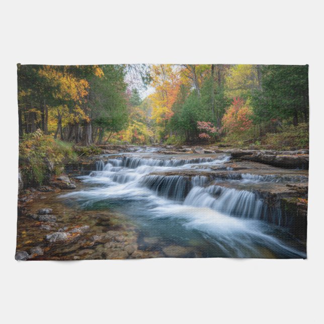 Cataract Falls i USA Kökshandduk (Horisontell)