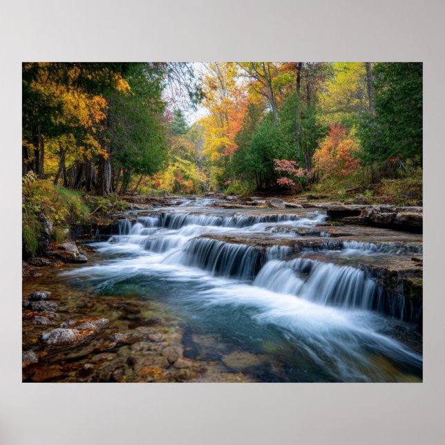 Cataract Falls i USA Poster (Framsidan)