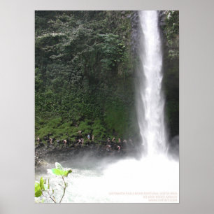 Catarata nedgångar near Fortuna, Costa Rica Poster