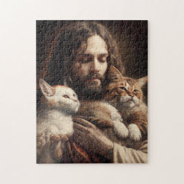#CATARMY Officiell "Jesus Kärlek Cats" PuzzlY Jigs Pussel