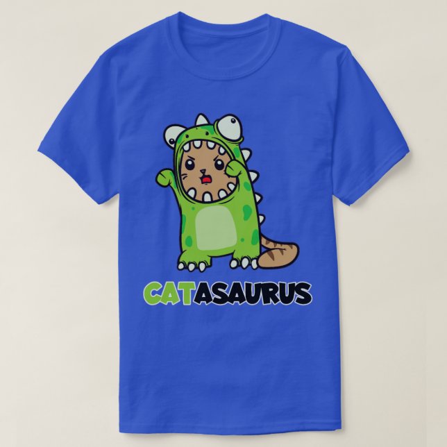 Catasaurus Cat Dino Costume Dinosaur T Shirt (Design framsida)