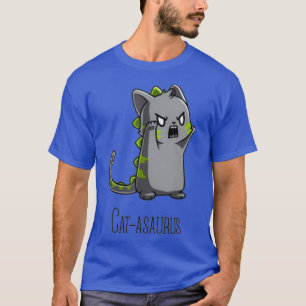 Catasaurus Kitten Kattunge Dinosaur T-Rex Dino Cat T Shirt