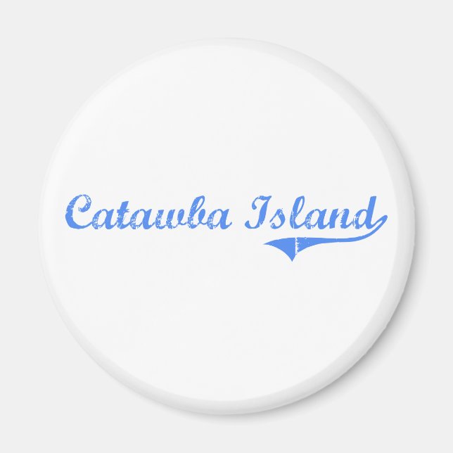 Catawba Island Ohio Classic Design Magnet (Framsidan)