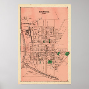 Catawissa 1876 ölkartbok poster