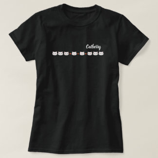 Catberry | Söt Katt Jordgubbar T-Shirt