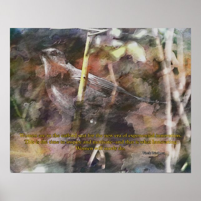 Catbird med Vivek Wadwha-citat Poster (Framsidan)