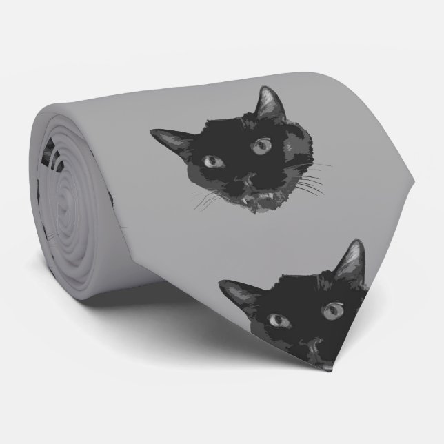 Catbus tie - all över tryck slips (Rullad)