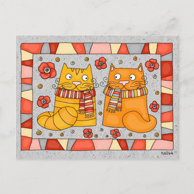 catcard vykort (Framsida)