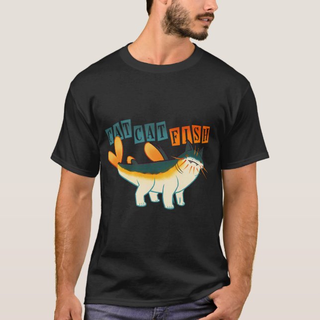 CatCatFish (Långfenad tonfisk) T Shirt (Framsida)