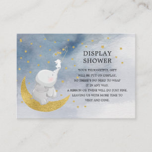 Catch A Star Bunny Elephant Gift Visning Shower Tilläggskort