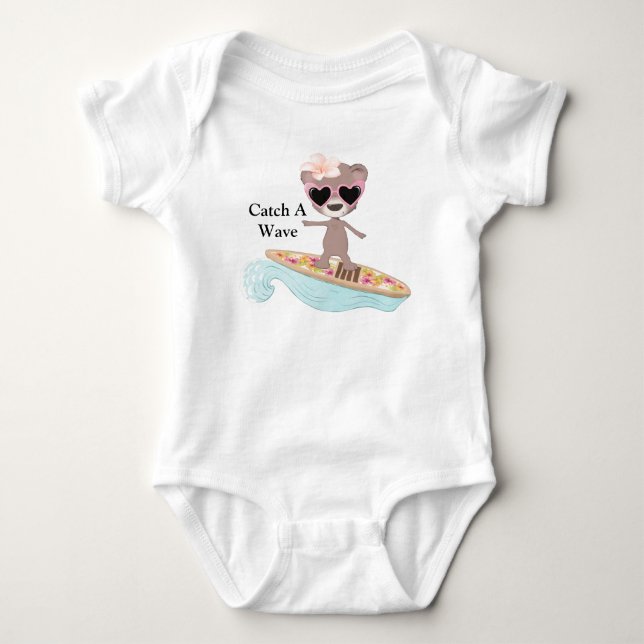 Catch A Wave-Surfare T Shirt (Framsida)