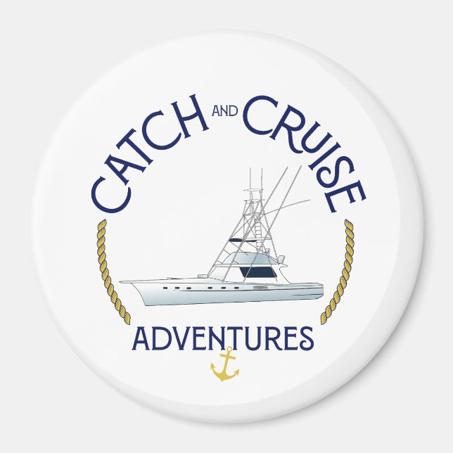 Catch and Cruise Äventyr Marlin Mujer 3’ Magnet (Framsidan)