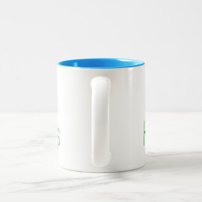 Catch Happiness in your moments! Två-Tonad Mugg (Handtag)