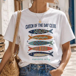 Catch of the Day Club Retro Sardiner Grafisk T Shirt