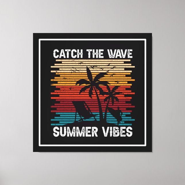 Catch the Wave Summer Vibes-43435 Canvastryck (Framsida)