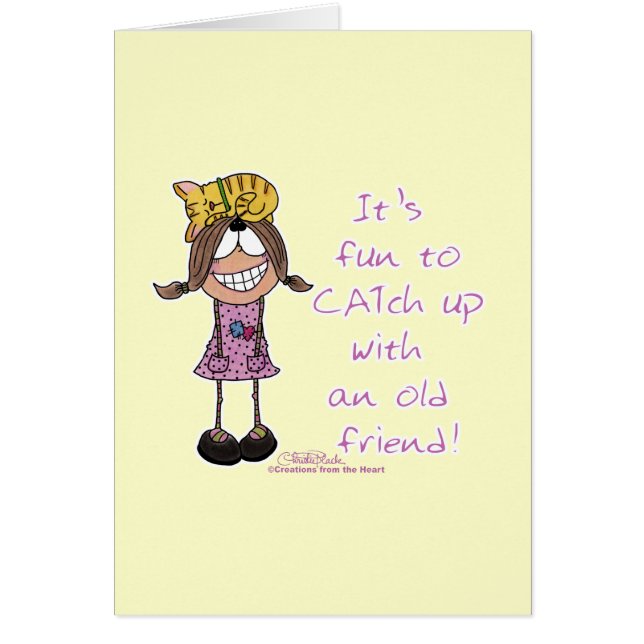 CATch uppåt Hälsningskort (Framsidan)