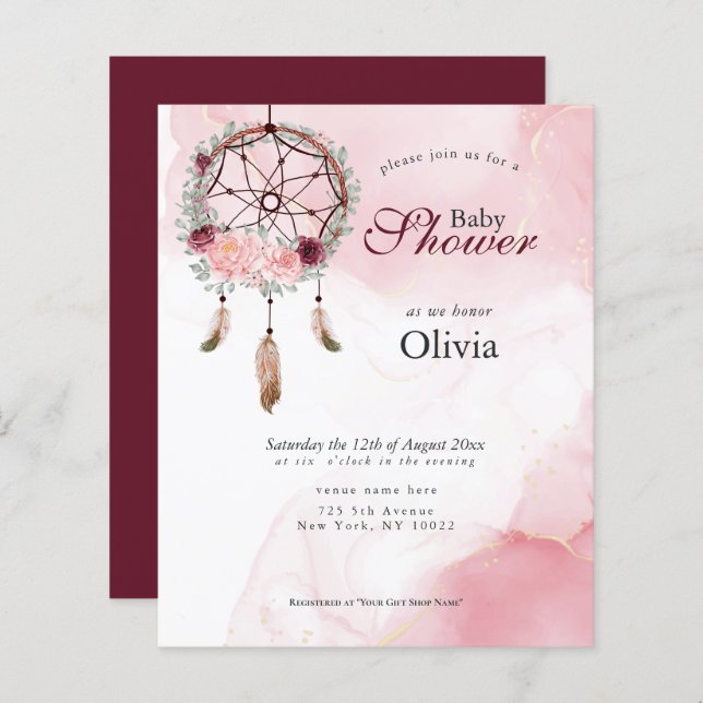 Catcher av Rosa för  av skräppost för budgetbabyvi (Fram/baksida)