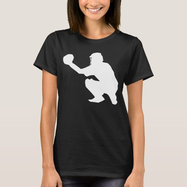Catcher Baseball T Shirt (Framsida)